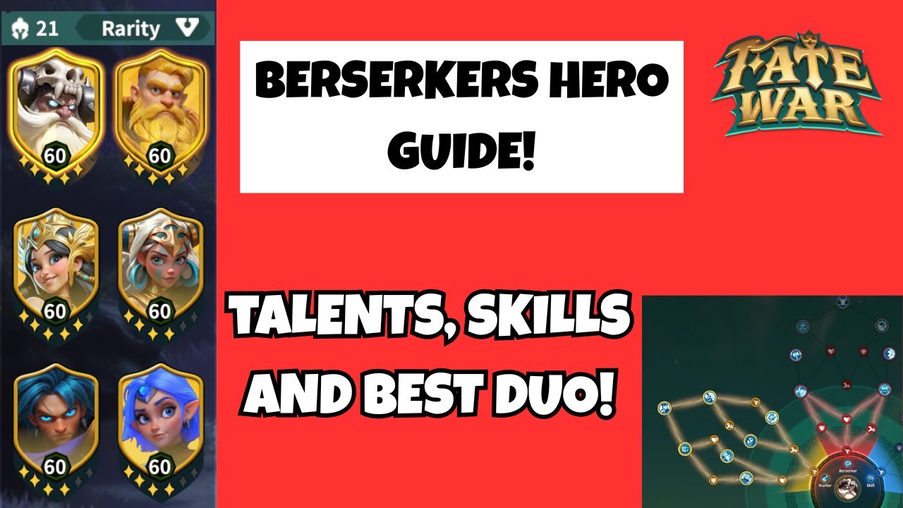 Fate War | Berserker Hero Guide  Skills, Talents & Best Duo