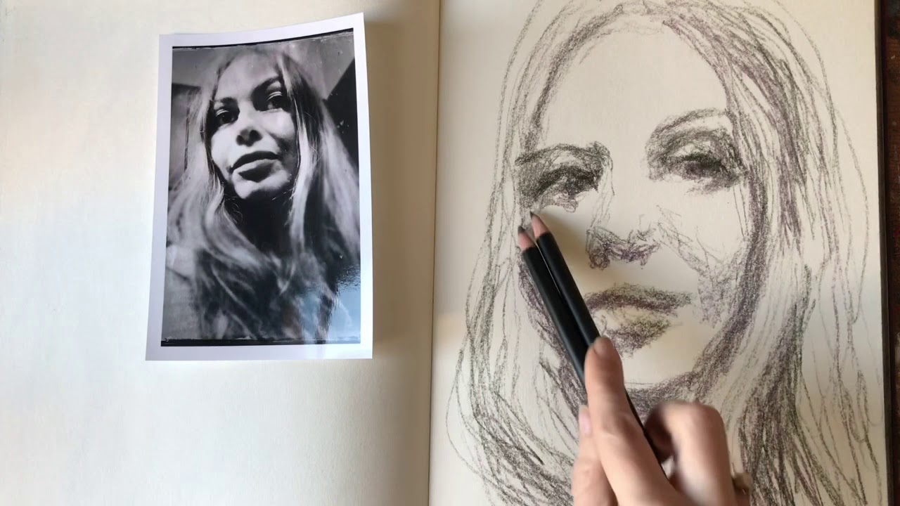 Art tutorial: creative exercise to overcome perfectionism in your drawing