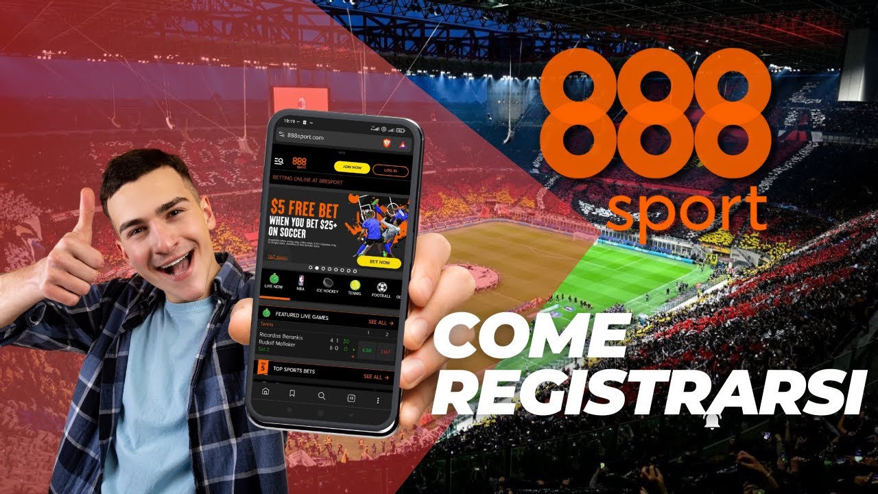 Guida alla registrazione su 888 Sport