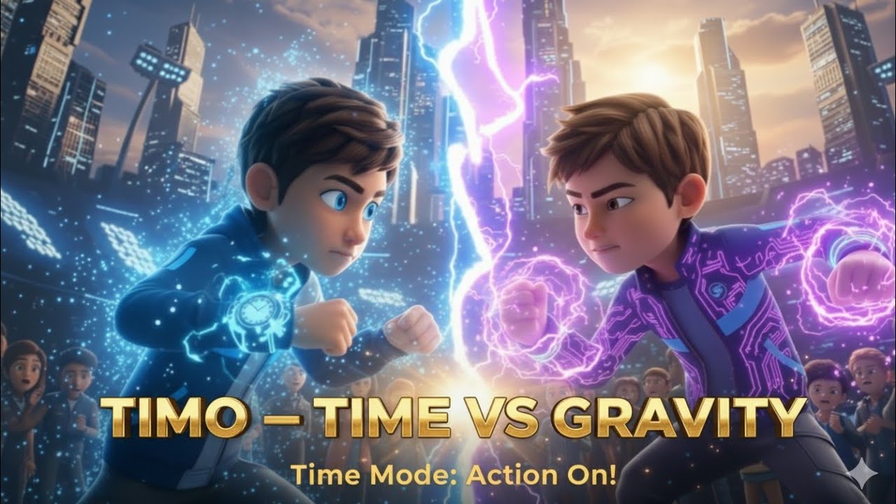 TIMO – The Time Kid ⏱️ vs Rohan – The Gravity Bender 🌀 | Epic Sci-Fi School Showdown