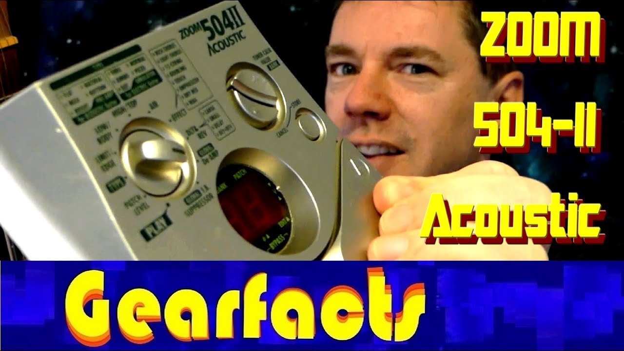 Zoom 504-II Acoustic multi effects pedal demo
