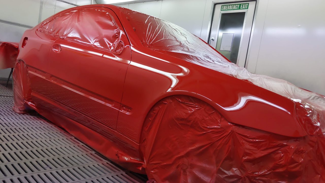 Полная внешняя перекраска: Standox VOC Topcoat, Mercedes-Benz C180