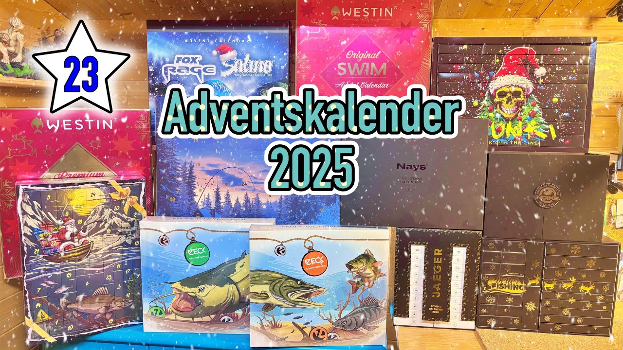Fast alle etwas entspannter vor dem FINALE! Raubfisch-Adventskalender 2025 Tag 23 Unboxing