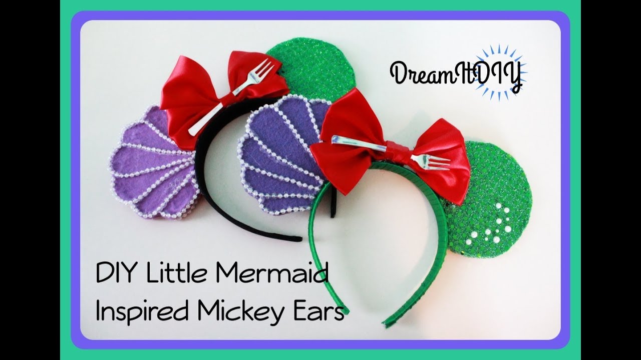 Little Mermaid Inspired Mickey Ears