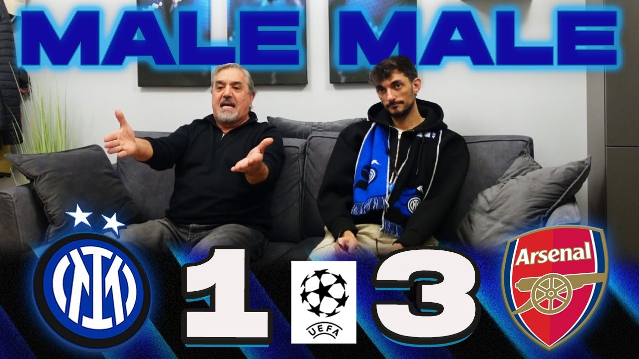 CHE BRUTTA FIGURA... INTER 1-3 ARSENAL | LIVE REACTION TIFOSI INTERISTI CHAMPIONS LEAGUE 25/26 GOL