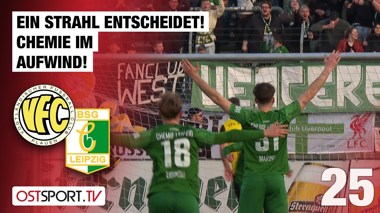 Ein STRAHL entscheidet! Chemie weiter im Aufwind: Plauen - Chemie | Regionalliga Nordost