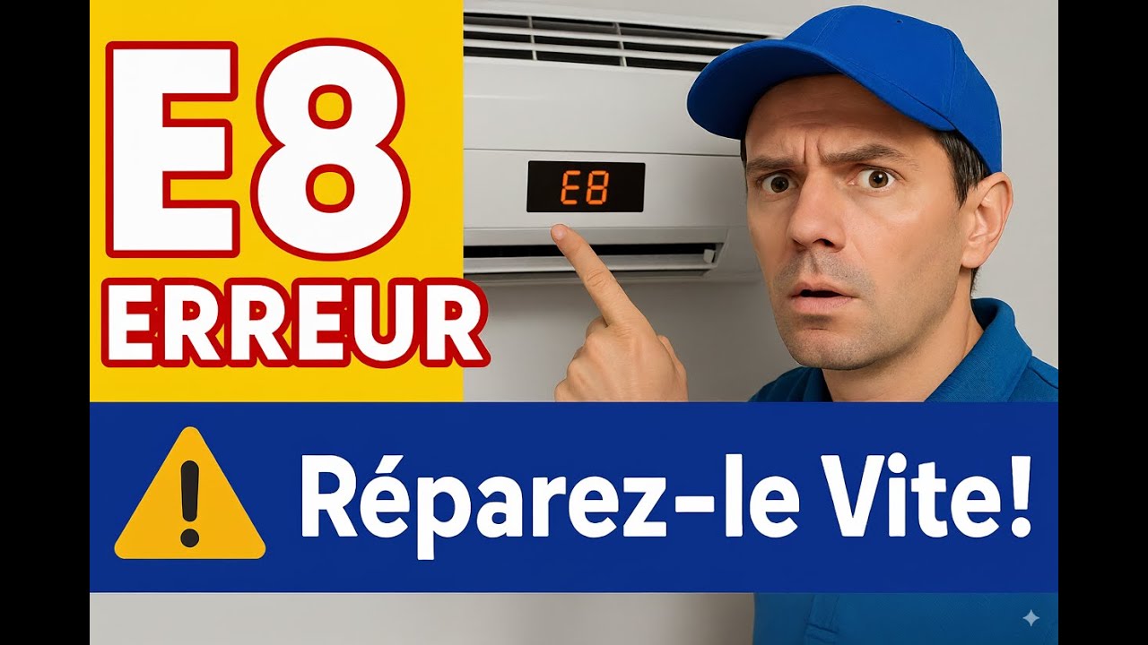 Code d’erreur E8 sur climatiseur : signification, causes fréquentes et solutions efficaces