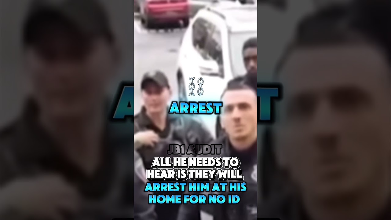 Repeating the words is all he needs to sue they don&rsquo;t actually need id #shorts #policeofficers #cops