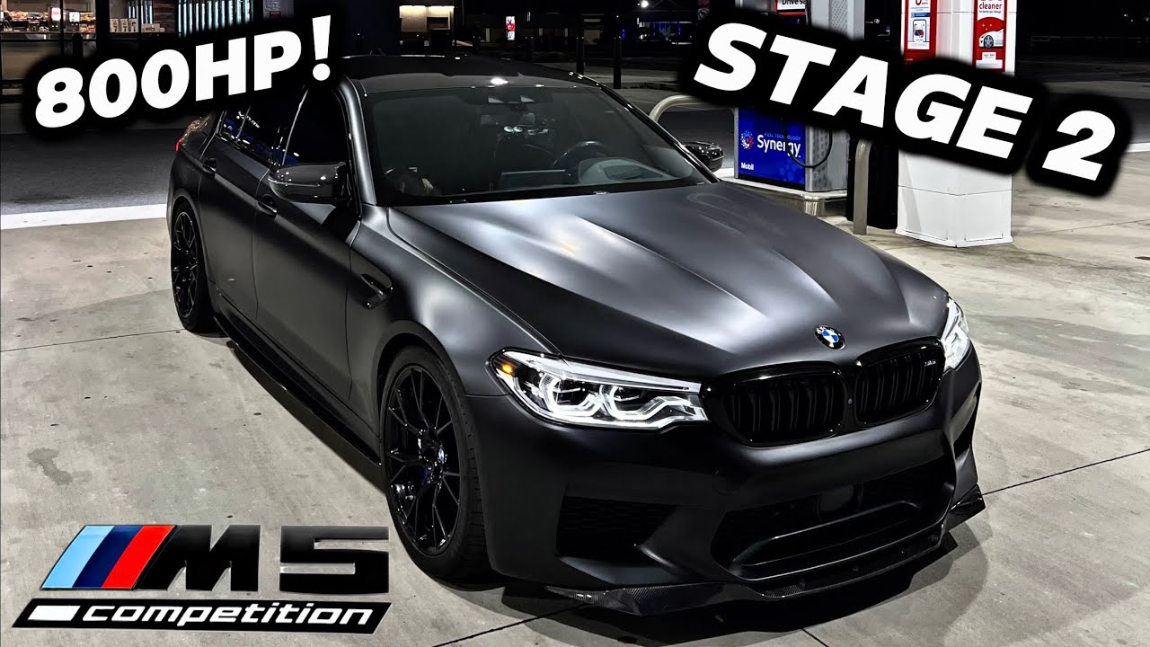 Вечерняя поездка на BMW F90 M5 (второй этап, вид от первого лица, безумные выхлопные трубы + гром...