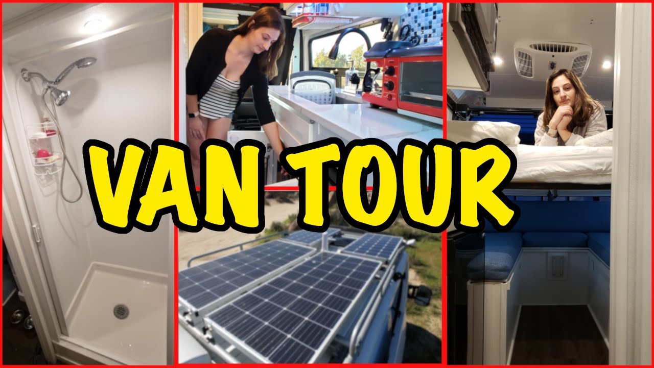 Van Tour | Unique Self-Sustainable Van with Bed Lift System