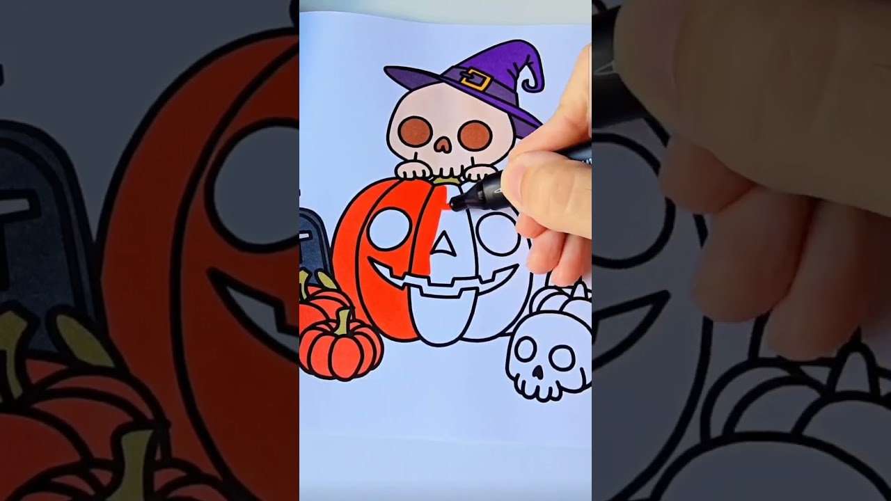 🎃 Halloween coloring sets the holiday mood &mdash; colors bring magic and vibes 👻✨