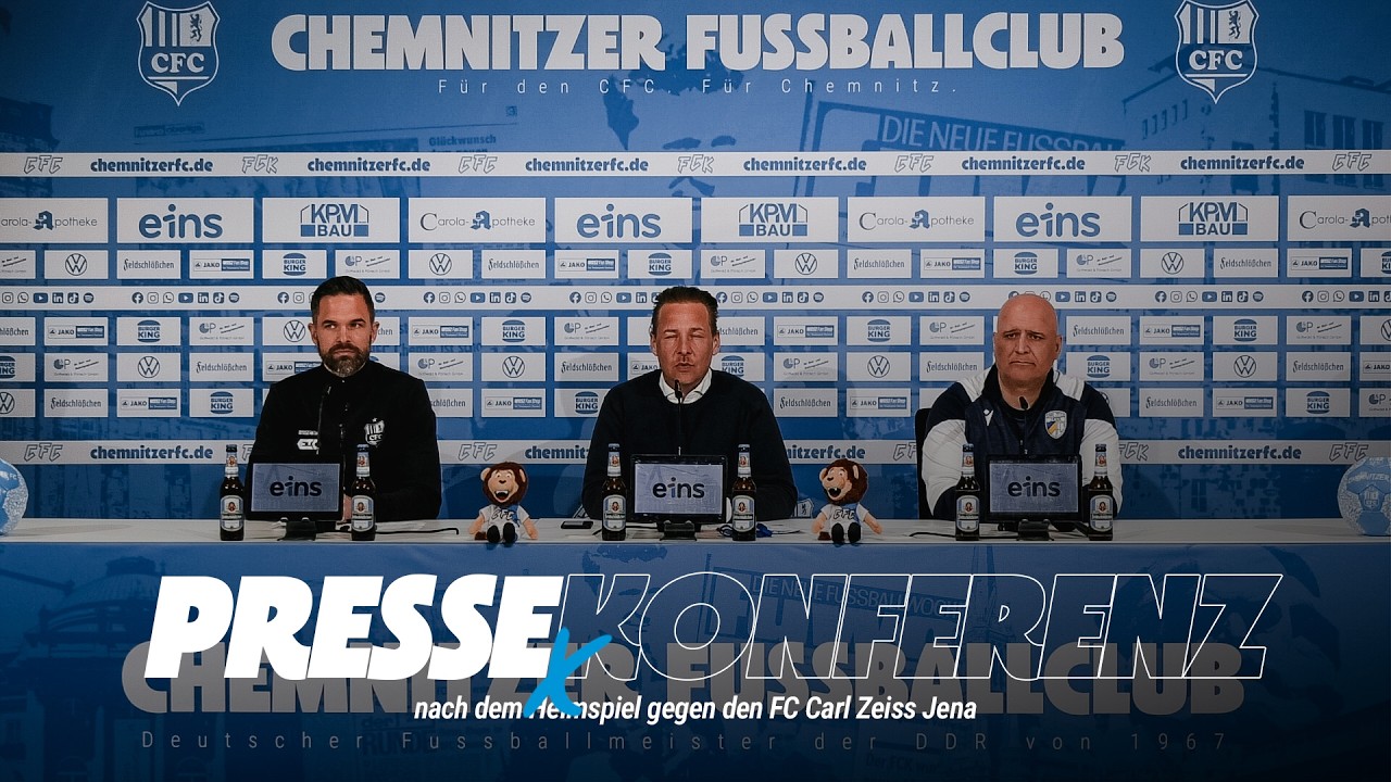 Chemnitzer FC | Pressekonferenz nach dem Heimspiel gegen den FC Carl Zeiss Jena