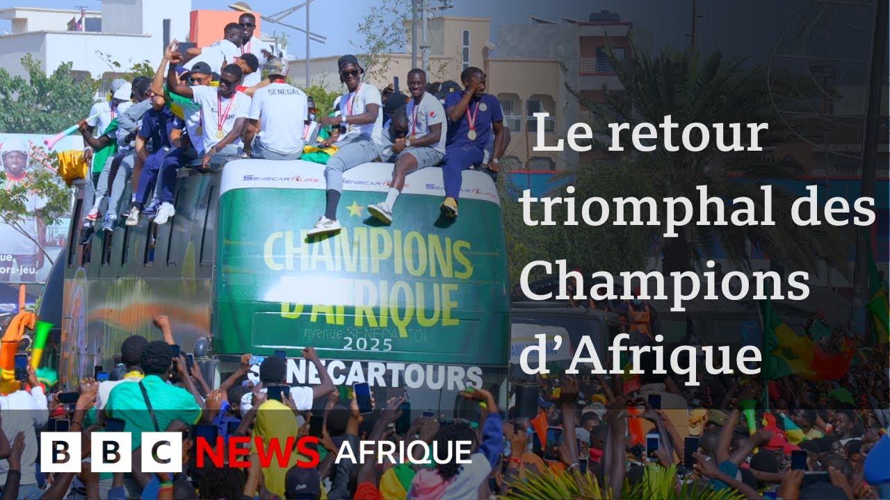 Retour des Lions: Dakar célèbre les champions d'Afrique
