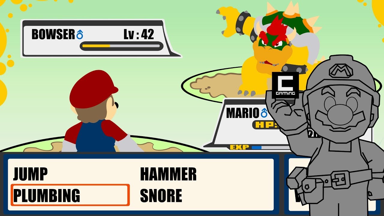 How to recreate Pokemons Battle System in Super Mario Maker!