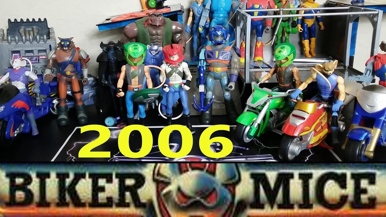 BIKER MICE WEEK DAY 1:  2006 ENTIRE 6.5 INCH TOY LINE REVIEWED FIGURES BIKES AND PLAYSET