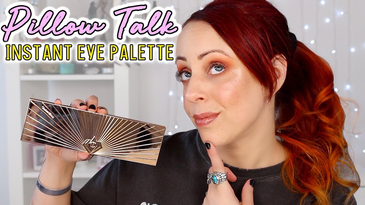 WORTH IT? Charlotte Tilbury Pillow Talk Instant Eye Palette 💋 Swatches, Tutorial | GlitterFallout