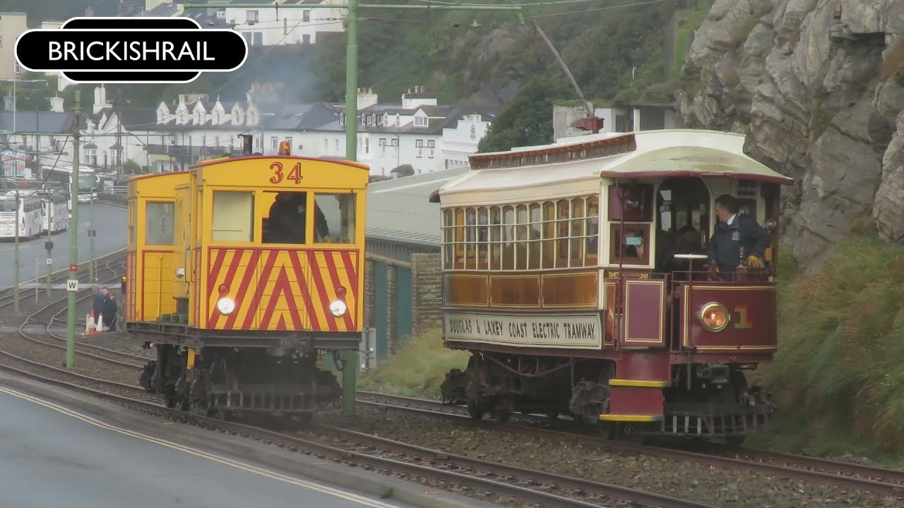 Manx Electric Railway - Parallel Run: No.1 & No.34 - 27/07/23