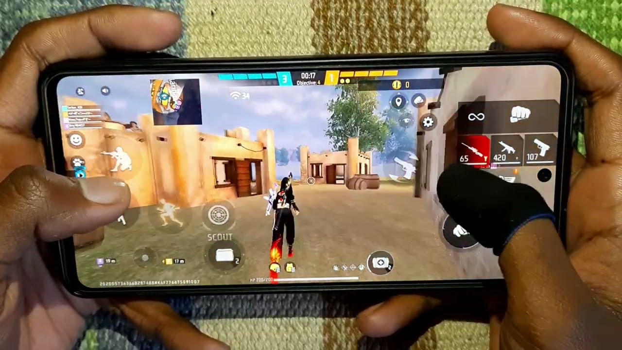 Free Fire Max Cs-ranked 2Fingure Custom HUD Handcam Mobile Gameplay with commentary