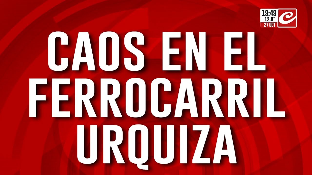 Caos en el Tren Urquiza: se prendió fuego un vagón