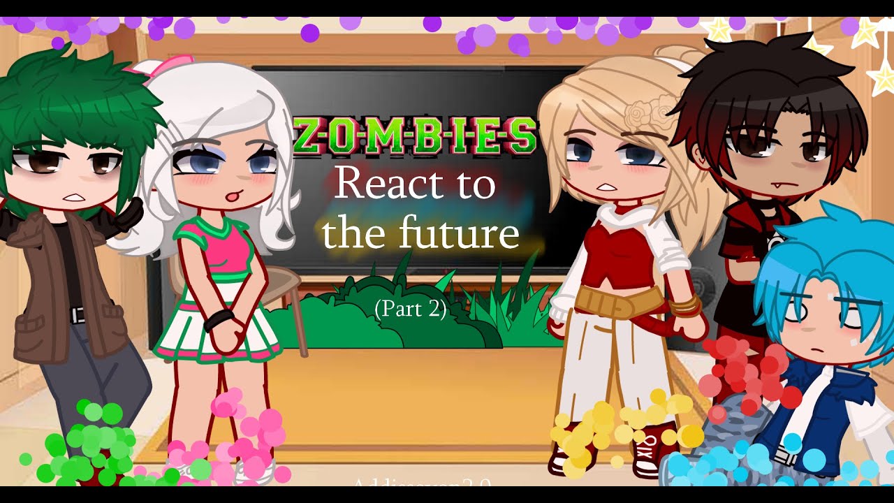 Реакция персонажей из игры Zombies на будущее | Часть 2/2 | Ускорение 2X | Addisseyon2.0