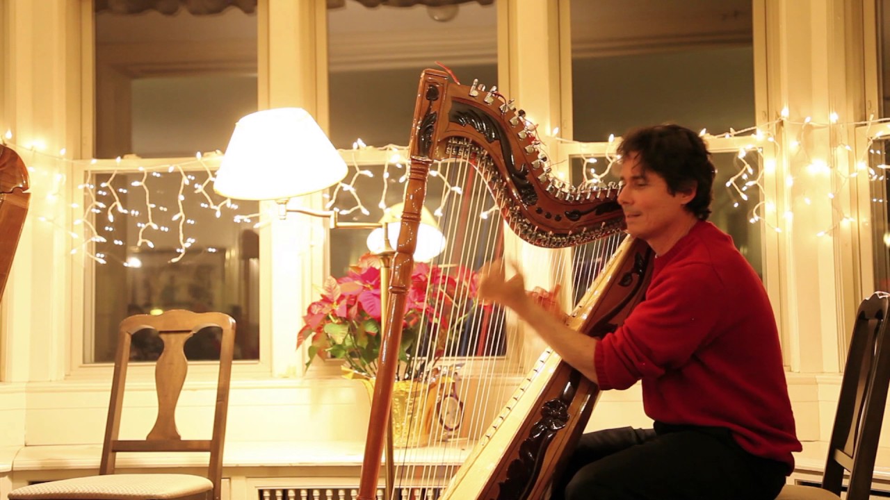 Harpist Nicolas Carter plays Samba de Orfeu