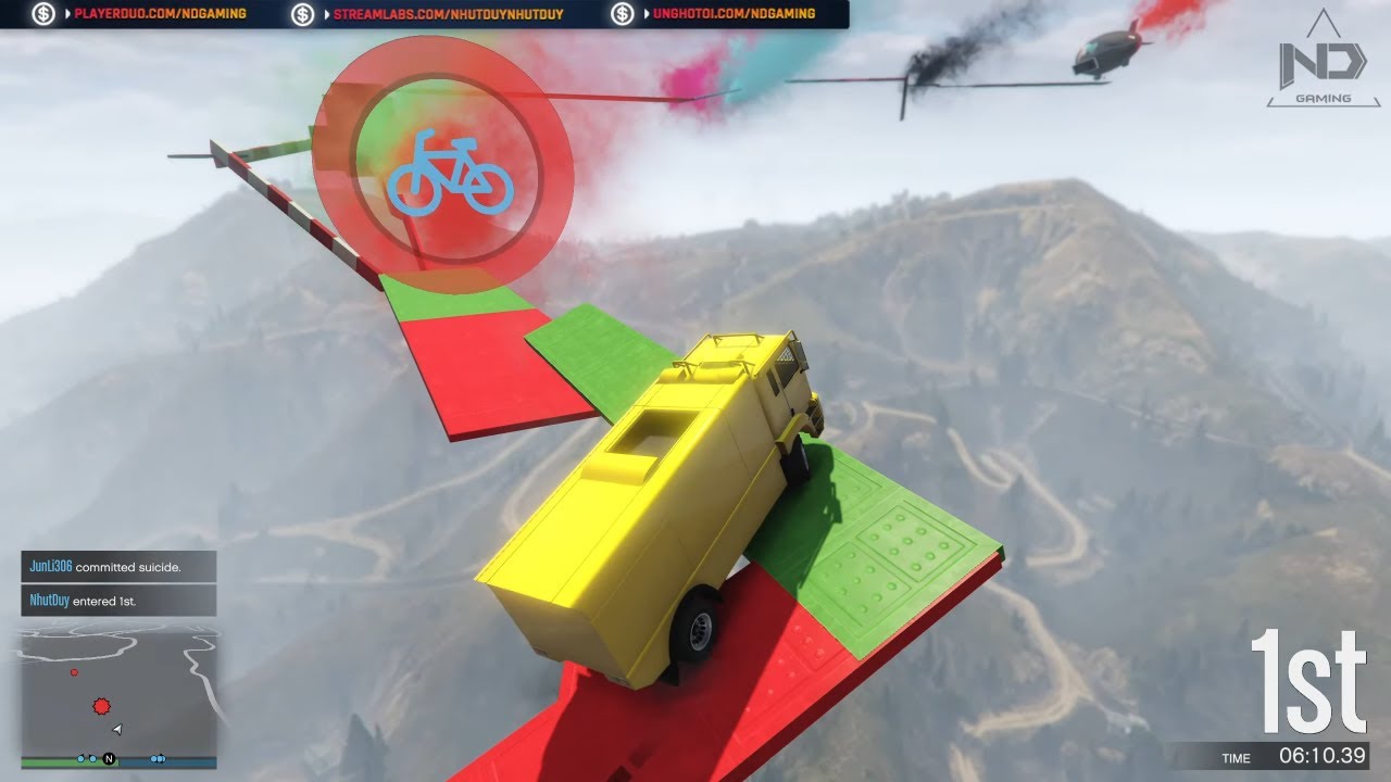 [LIVE] GTA 5 Online Parkour - Carkour và Những Pha Tấu Hài Cùng Team ND