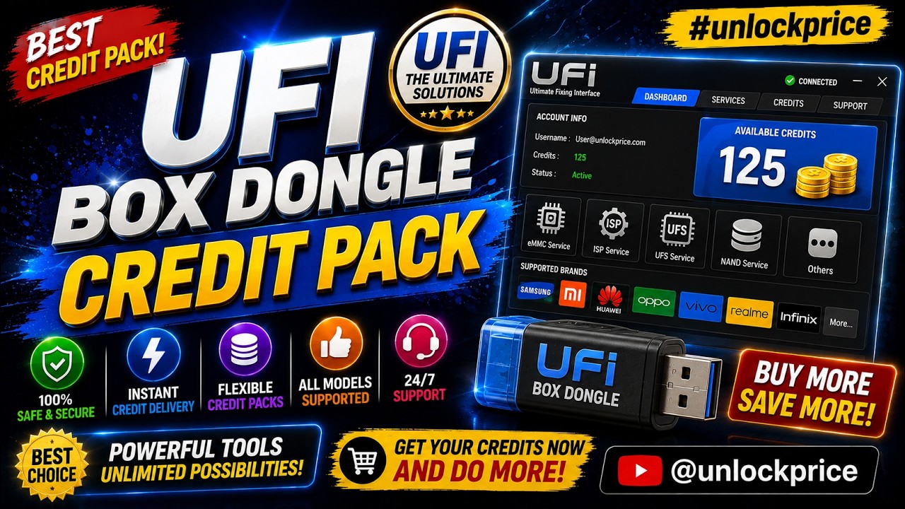 UFI Box  Dongle Credit Pack #unlockprice