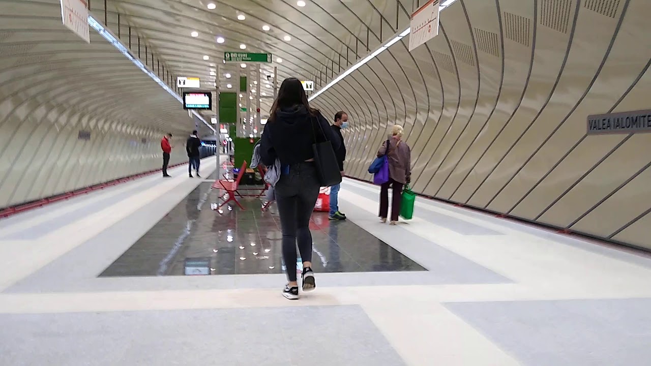 Statia de Metrou Valea Ialomitei  - Magistrala  M5  -   23  Octombrie 2020  Metrorex Romania