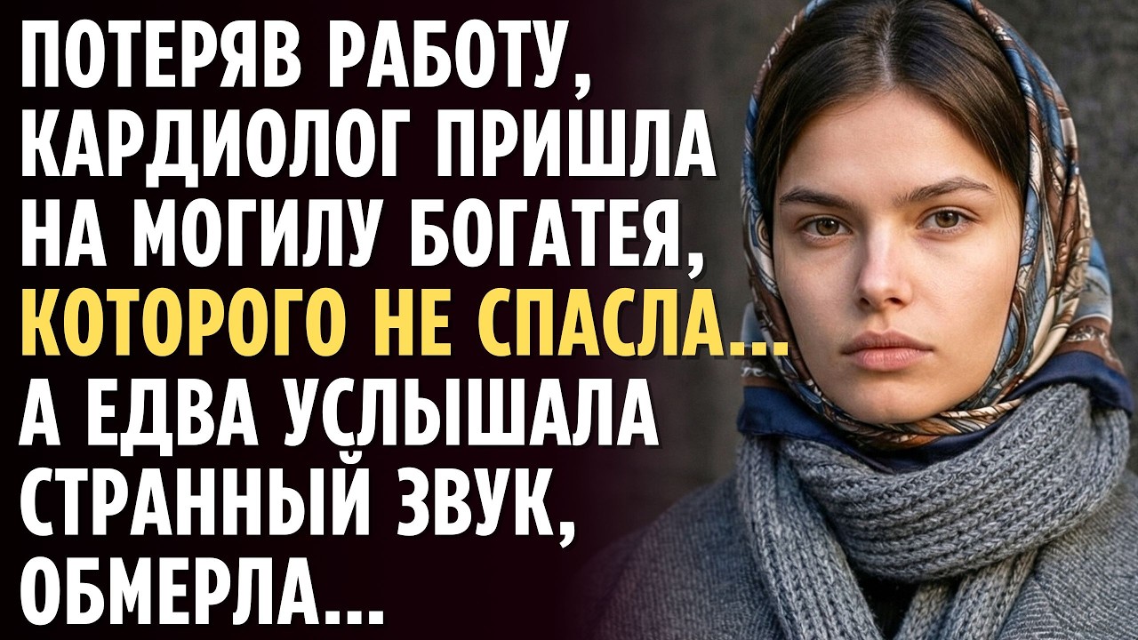 Потеряв работу, КАРДИОЛОГ пришла на могилу МИЛЛИОНЕРА, которого не спасла… А едва услышала звук...