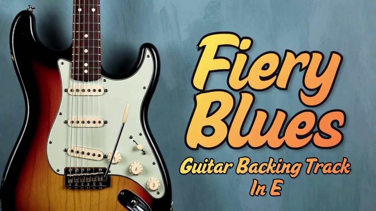 E Inferno Blues – Fiery Raging Blues Rock Backing Track | E | 124 BPM