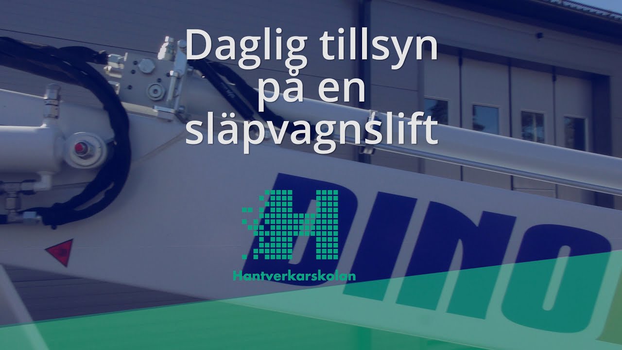 Daglig tillsyn släpvagnslift