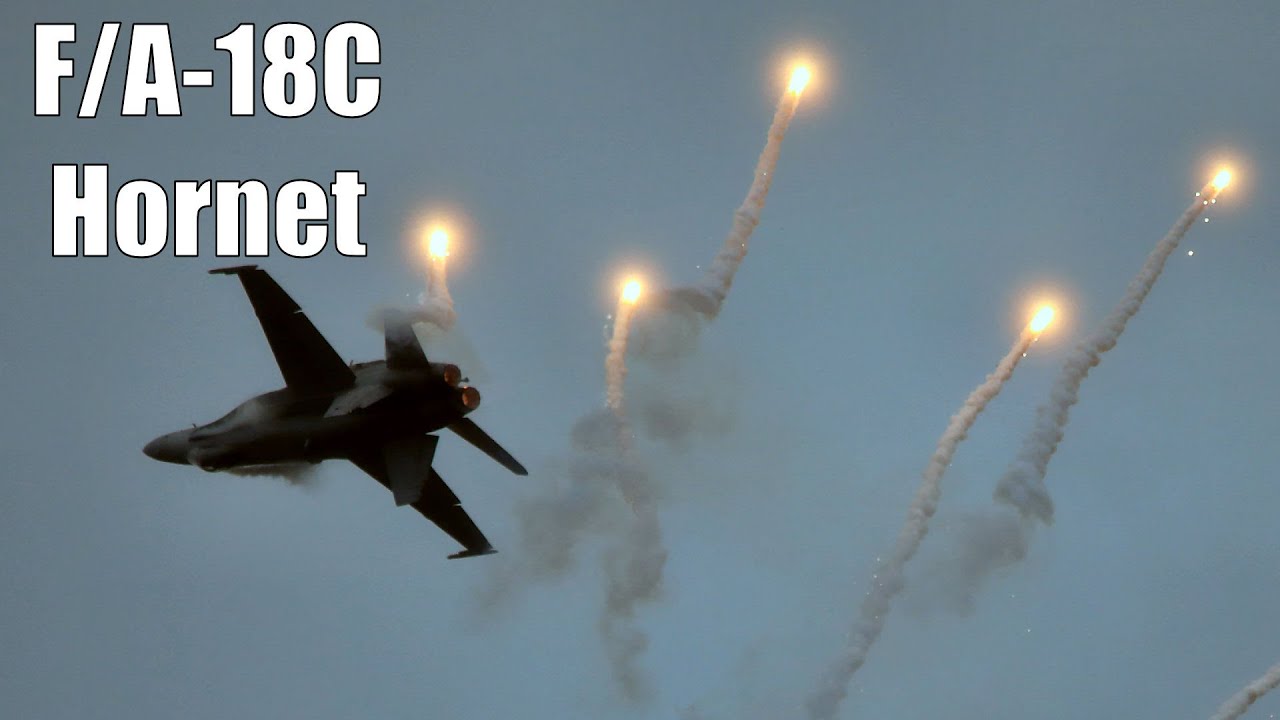 Flare Party Time - Finnish Air Force F/A-18C Hornet  - Vaasa 2024 Saturday
