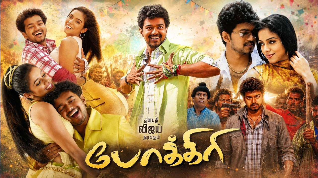 Pokkiri (2007) Tamil Full Movie HD | 4K | CM Vijay | Asin | Prakash Raj | Vadivelu | Vicky Cinemas