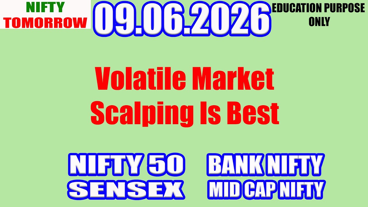 Nifty Tomorrow 09.06.2026 | Option Trading For Beginners | Technical Analysis in Tamil