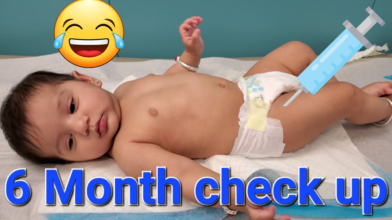 6 month child well checkup | 6 month baby doctor visit |6 month checkup vaccines #Kid shots reaction