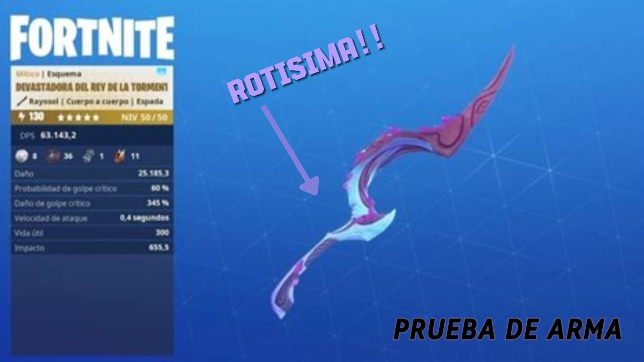 PROBÉ LA DEVASTADORA DEL REY DE LA TORMENTA EN FORTNITE SALVAR EL MUNDO Y ME SORPRENDIÓ...