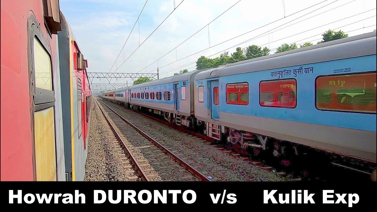 Howrah DURONTO v/s Kulik Express : Parallel Train Race │ WAP-5 v/s WAP-5