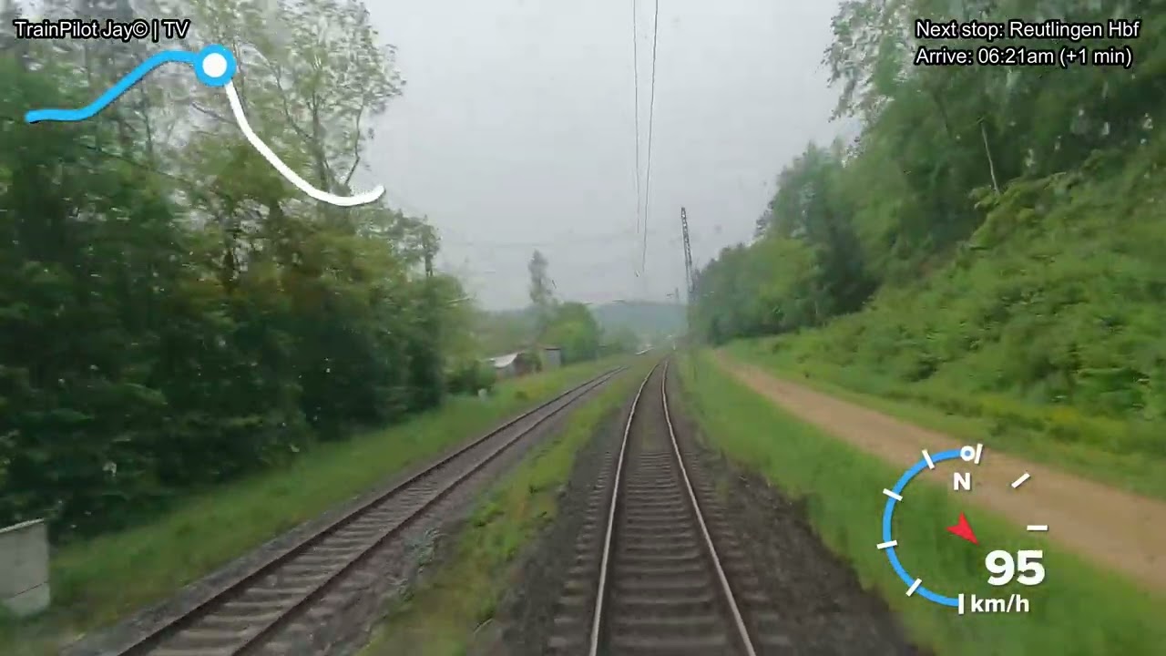 Cabview IC: Tübingen - Stuttgart | TrainPilot Jay©