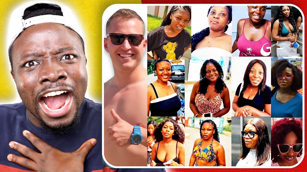 The Russian guy videoing Ghana Ladies he picked and...