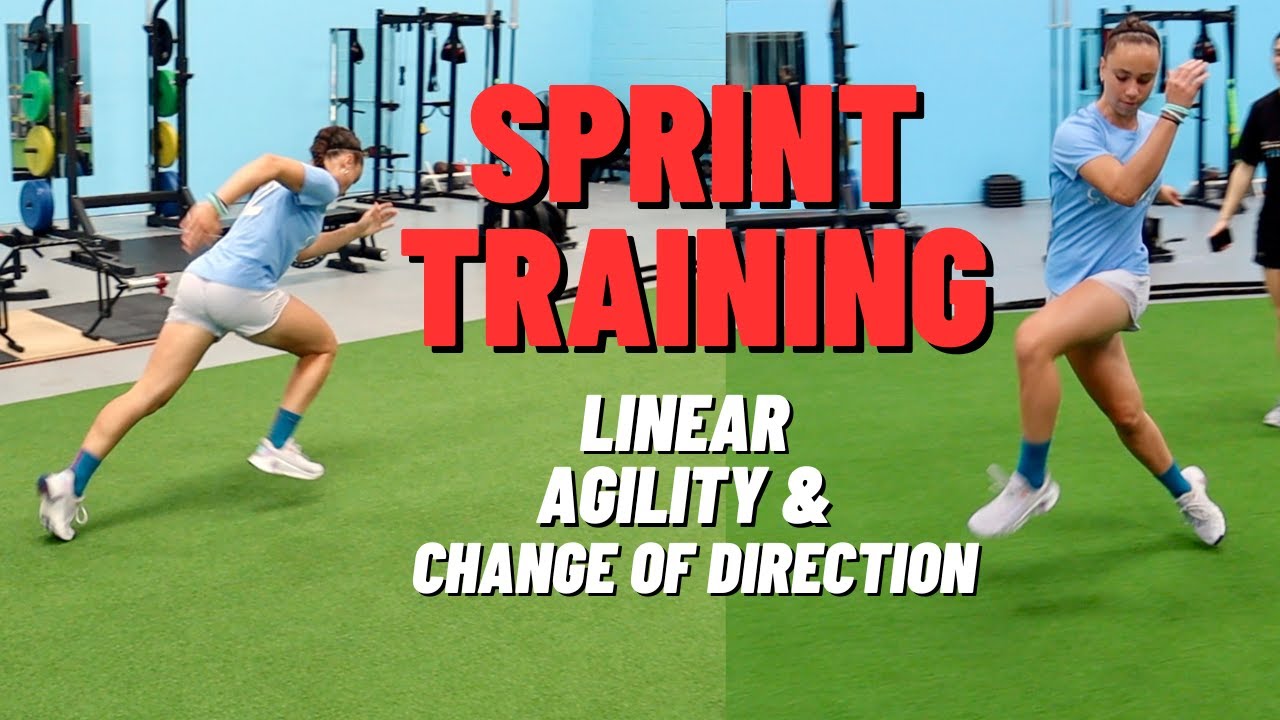 Linear Change of Direction Sprint Training | Sprinting Change of Direction Training