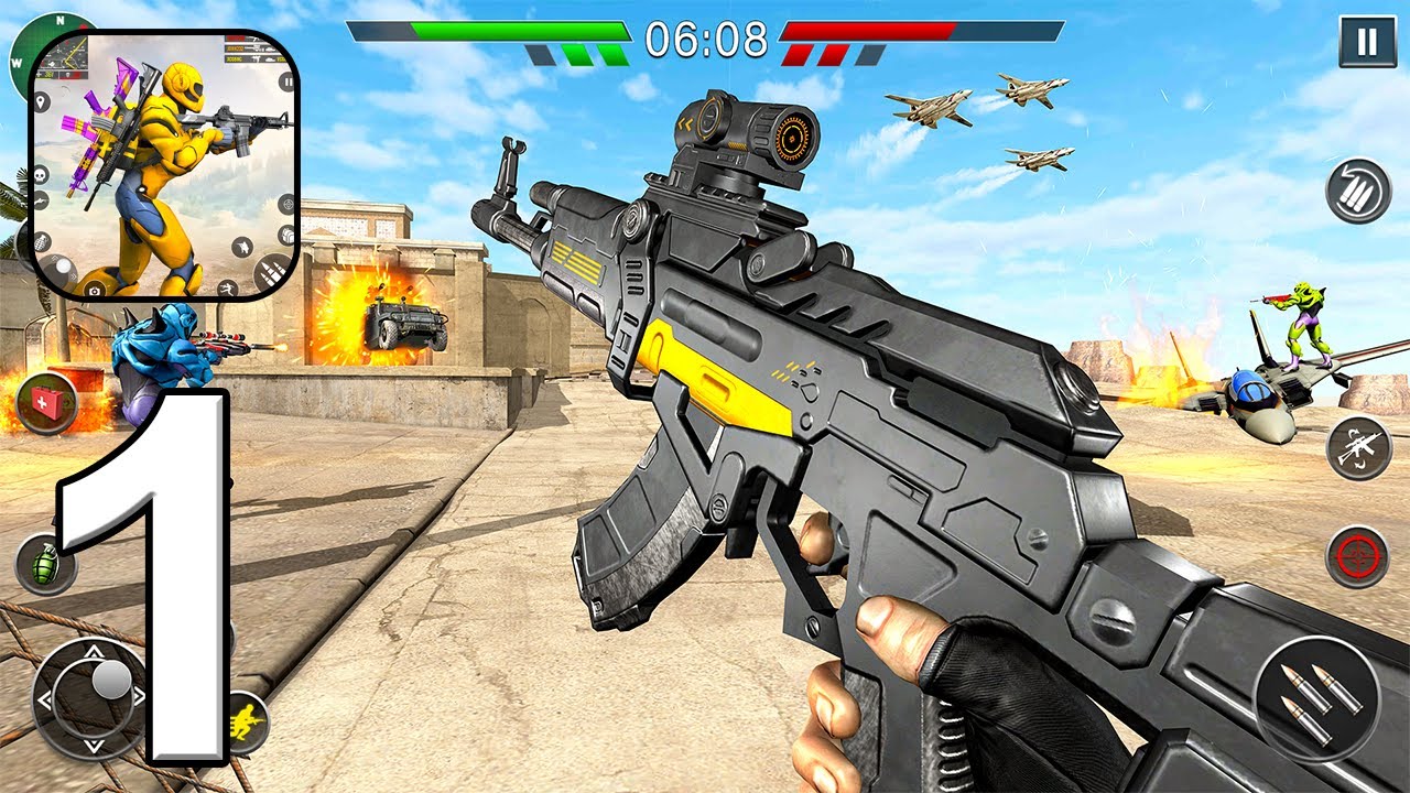 Robot FPS Shooting Game 2 - Offline Shooting Games - Android Gameplay - Part 1