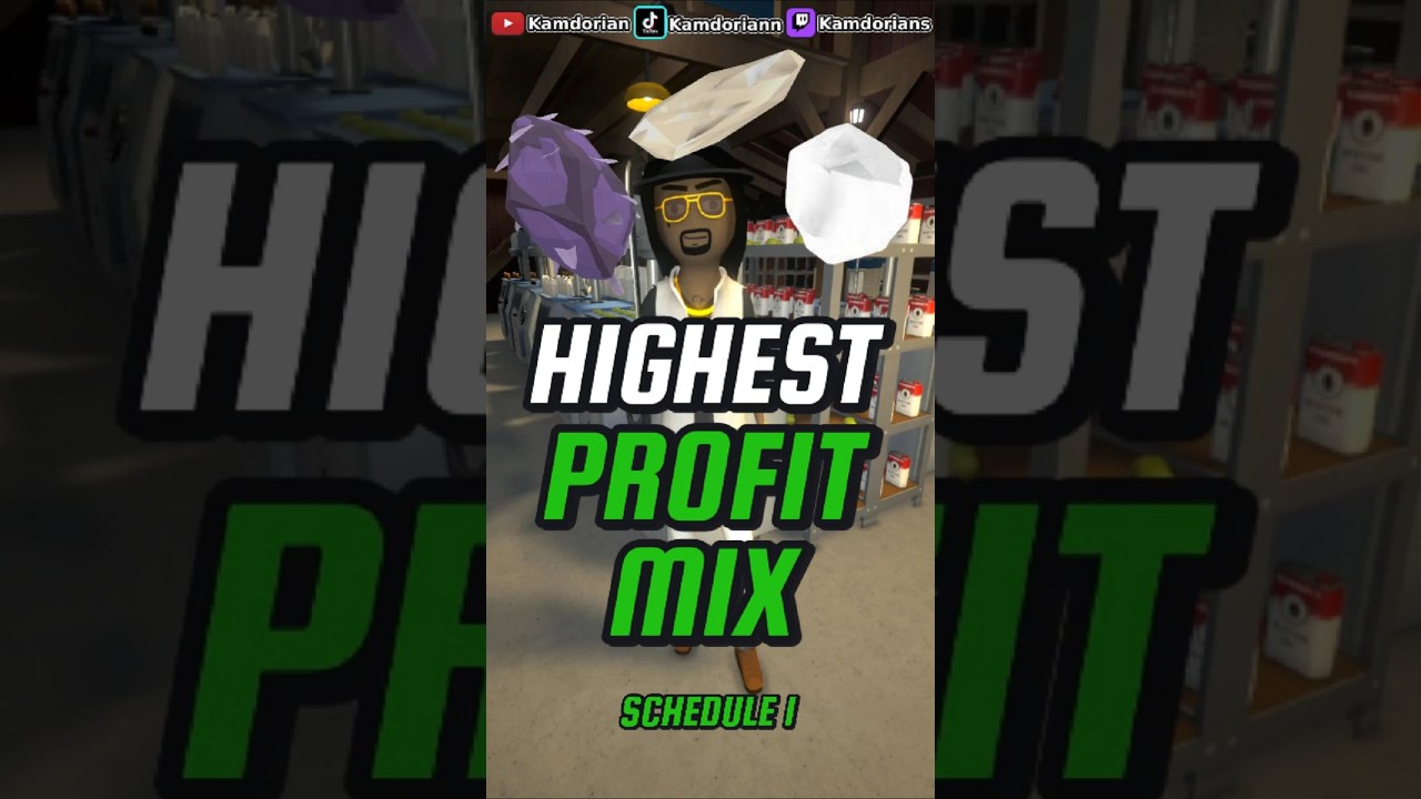 HIGHEST VALUE MIX in Schedule 1 Tips and Tricks #schedule1 #schedule1game #indiegame #gamingshorts