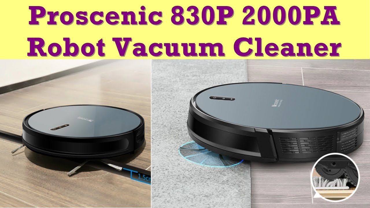 Proscenic 830P 2000PA Robot Vacuum Cleaner with Wet Cleaning Gyroscope Washing Vacuum Cleaner Home