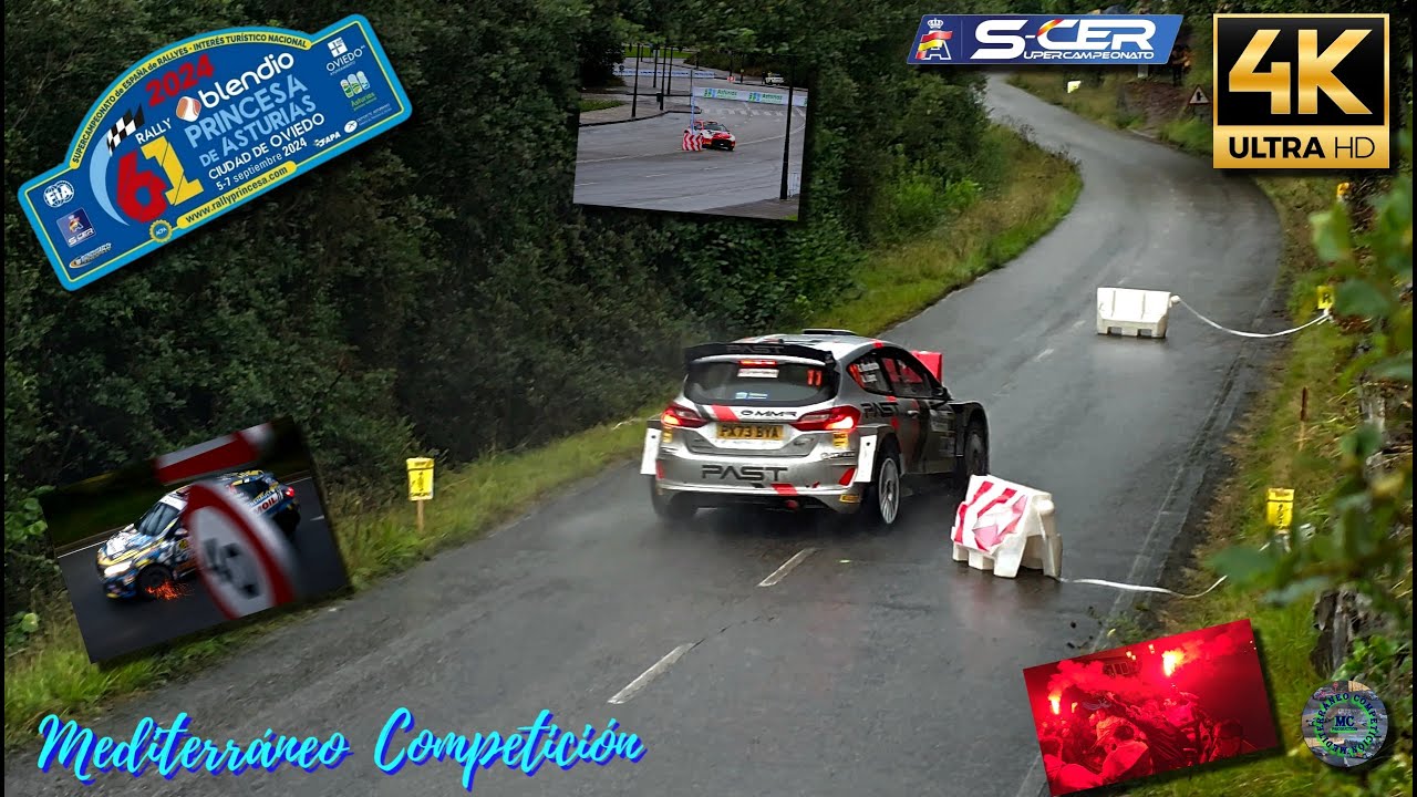 Rally Princesa de Asturias 4K, Mistakes, Action and red brakes !!!