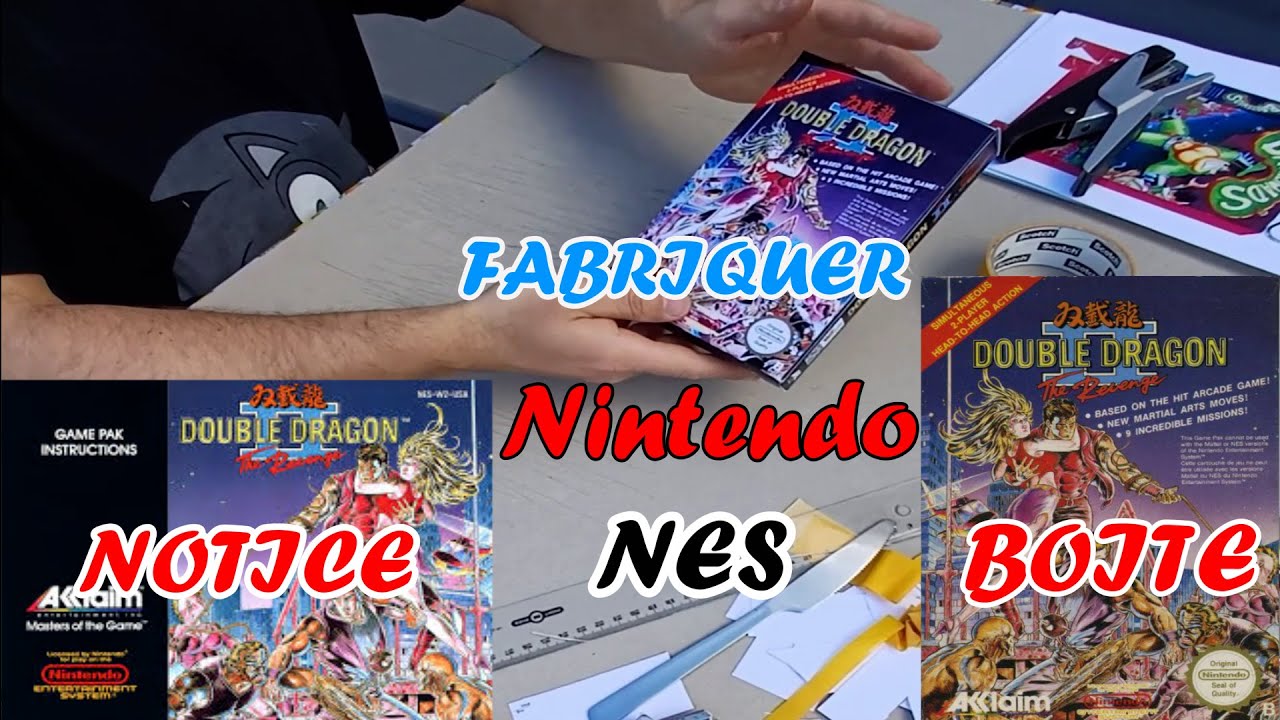 Comment fabriquer une boîte et notice Nintendo Nes.