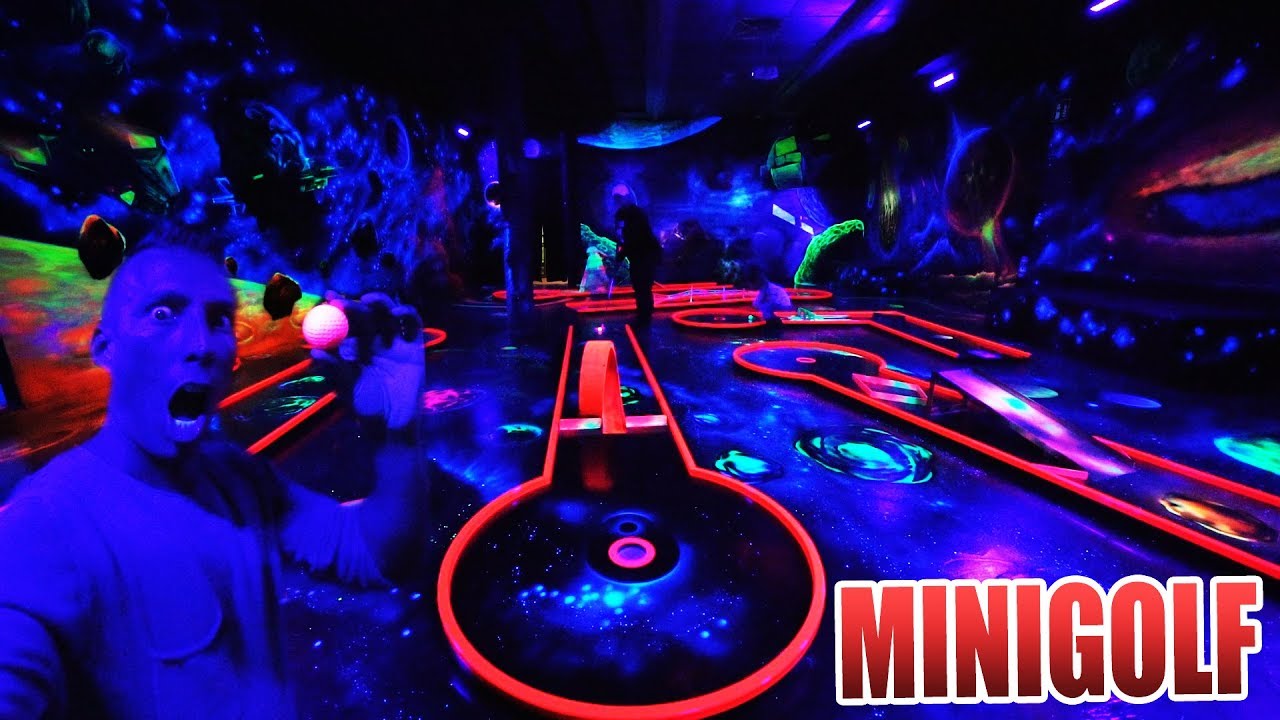 4D SCHWARZLICHT MINIGOLF IM TEST | ACTION ZONE REVIEW [DEUTSCH]