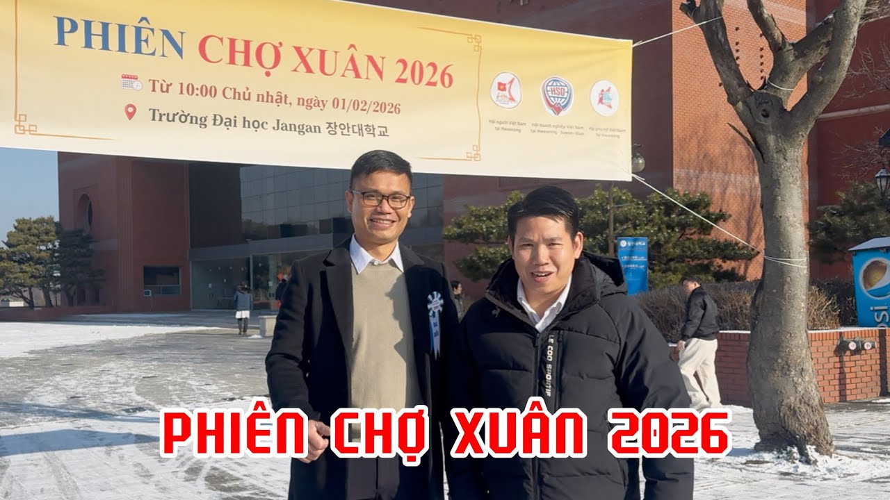 Phiên chợ Xuân người Việt tại Hwaseong gợi nhớ Tết quê hương | Thi Hàn Quốc 