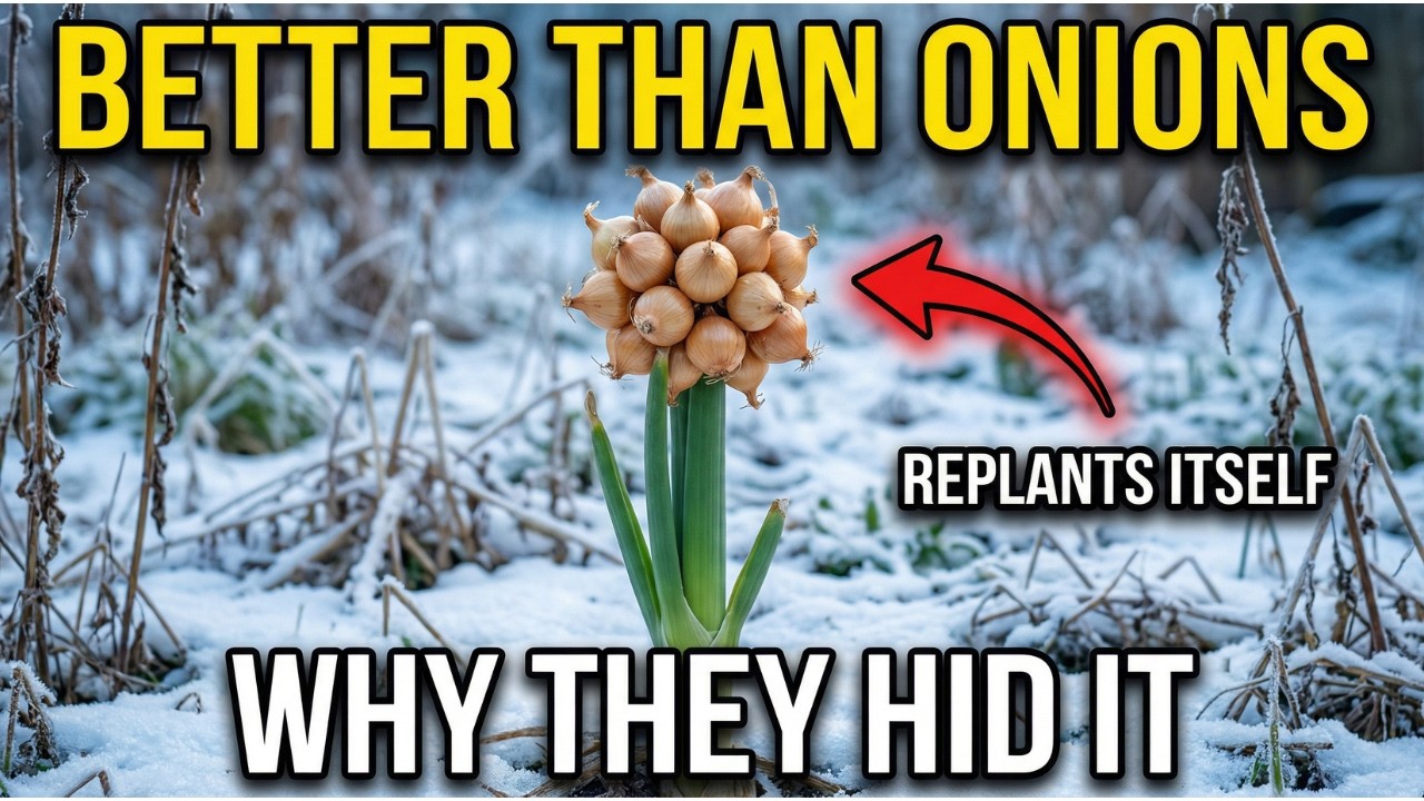Better Than Onions. The “Walking” Onion That Replants Itself (Never Buy Sets)