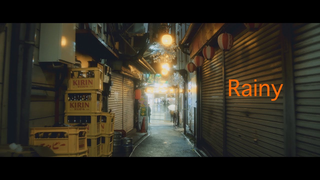 Rainy - Tokyo Shinjuku 4K Anamorphic Cinematic Video