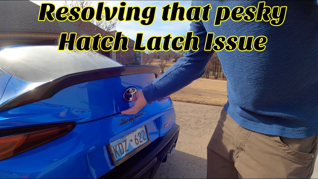 Supra MKV Trunk Latch Fix